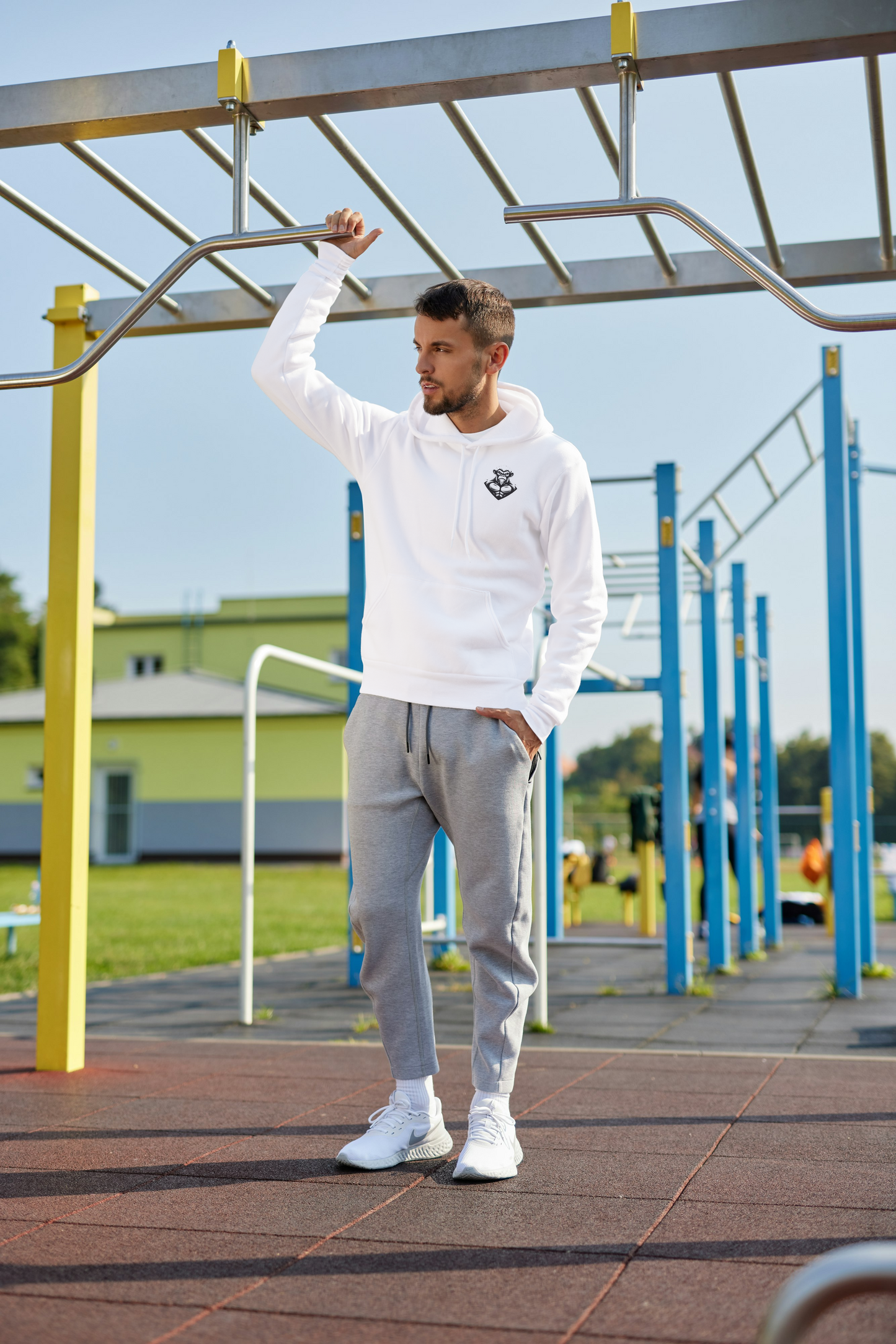 Angry Chimp Athletic Hoodie – 55% Cotton, 45% Polyester Blend for Ultimate Comfort and Performance